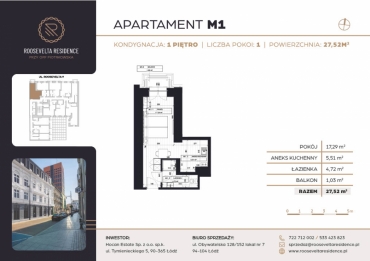 Apartament M1 ZIEMIA OBIECANA 